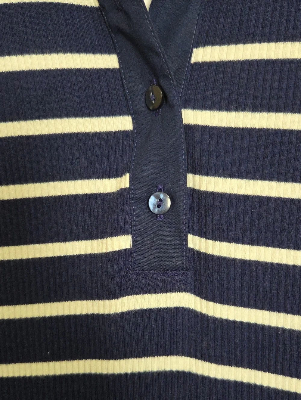J. Crew  Navy & White Striped Polo Maxi Dressj